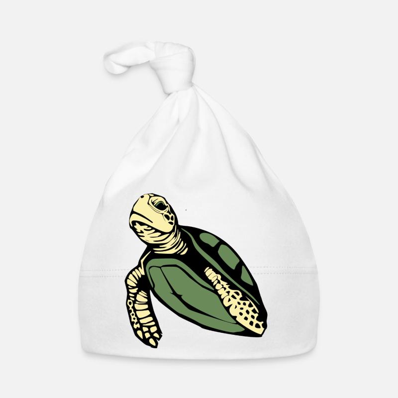 Turtle Turtles Organic Baby Cap