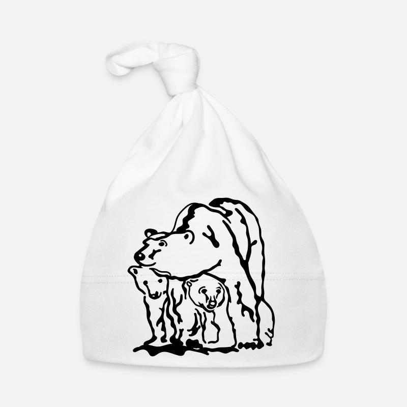 ours blanc Bonnet bio Bébé