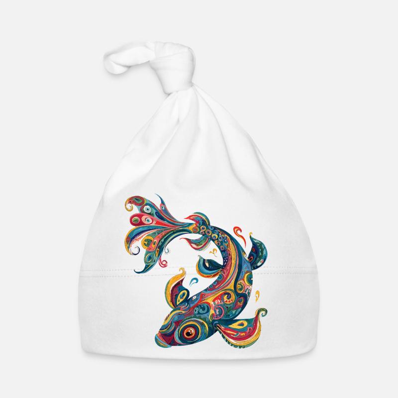 Motif de tourbillon en couleur Bonnet bio Bébé