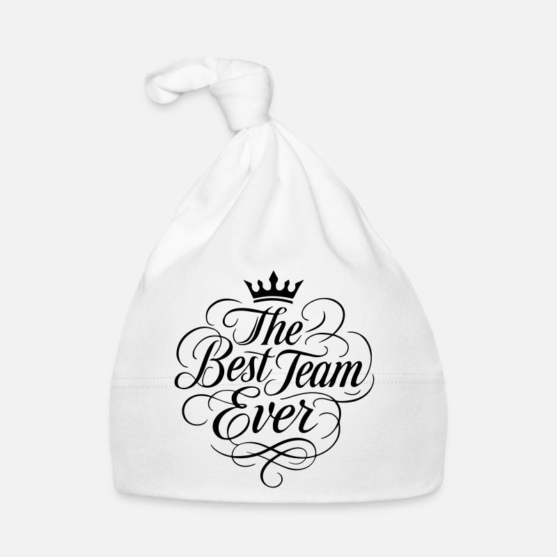 Das Beste Team Ever - Baby Bio-Mütze - Weiß