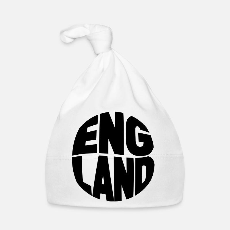 England Typography Organic Baby Cap