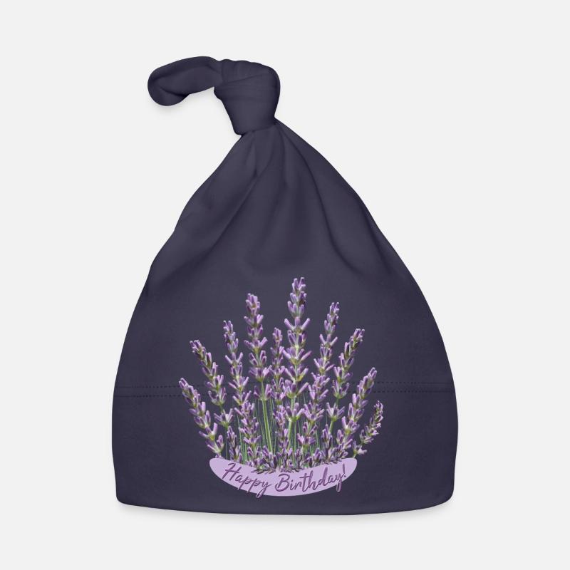 Anniversaire lavande Fleur violette Bonnet bio Bébé