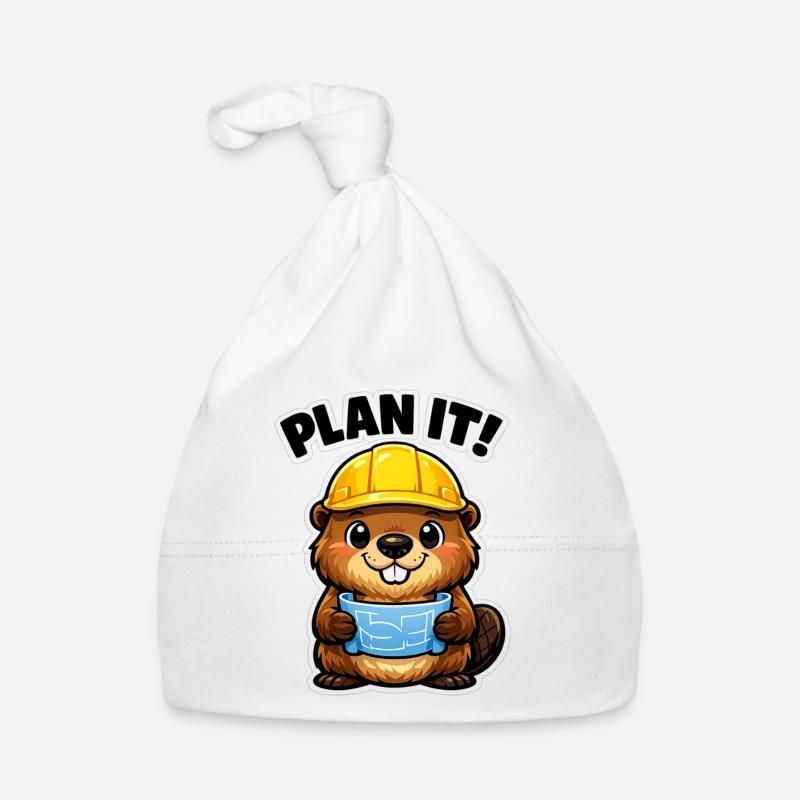 Bauheld Beaver with Plan Organic Baby Cap