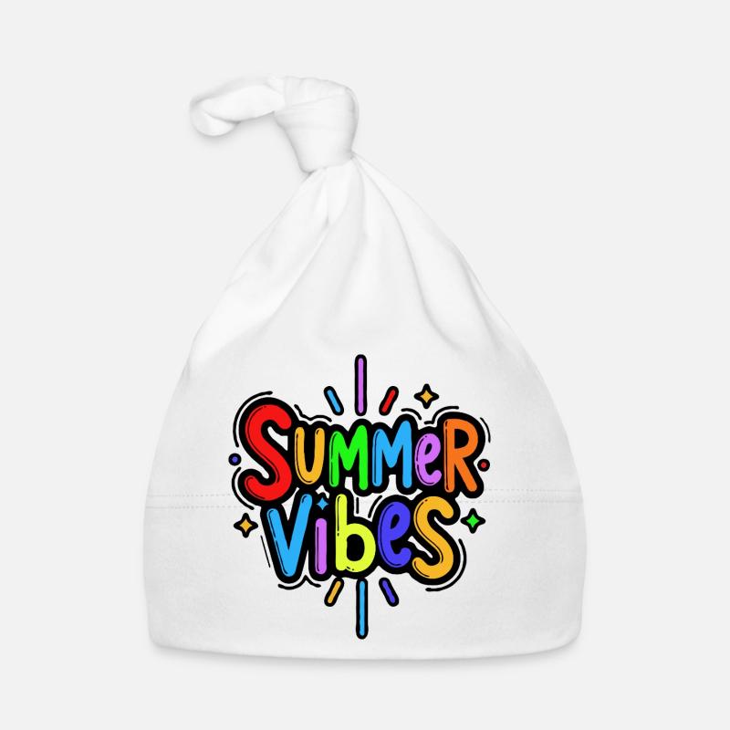 Summer Vibes Rainbow Baby Bio-Mütze