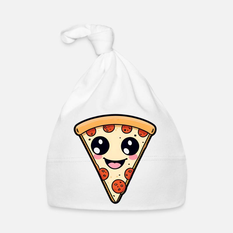 Kawaii Pizza Slice Organic Baby Cap