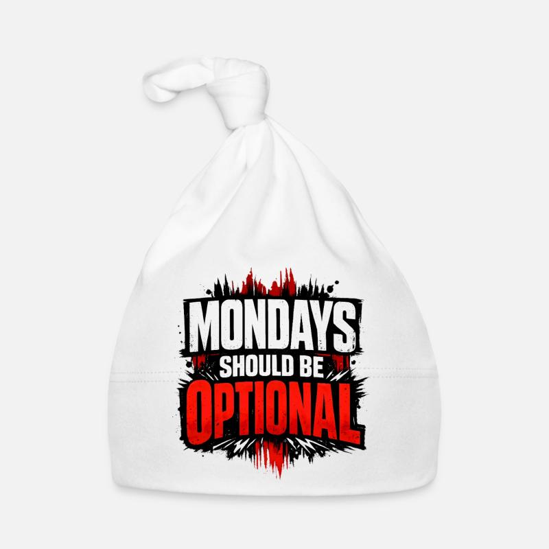 Monday should be optional Vintage Baby Bio-Mütze
