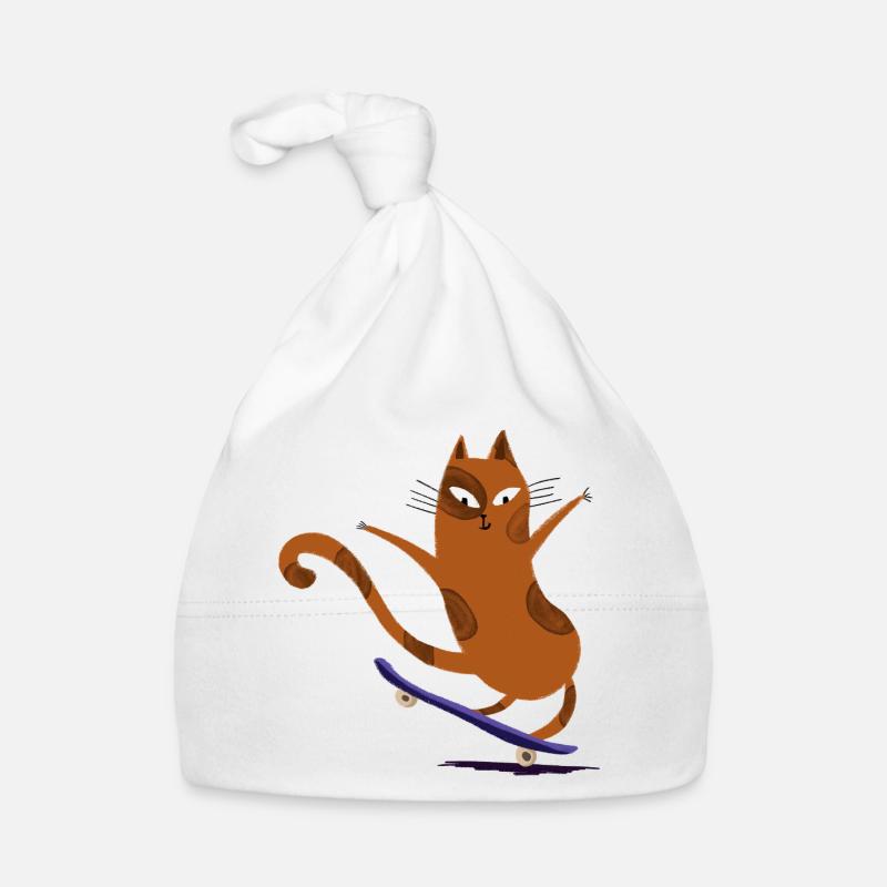 Skateboard pour chat Bonnet bio Bébé