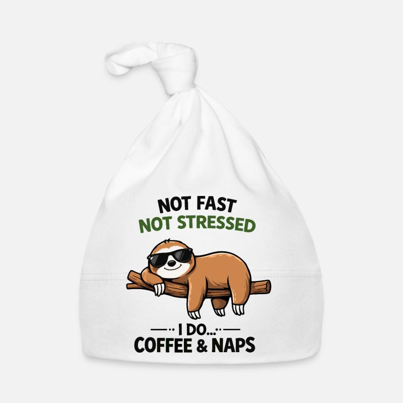 Chill Sloth Kaffee & Nickerchen Baby Bio-Mütze