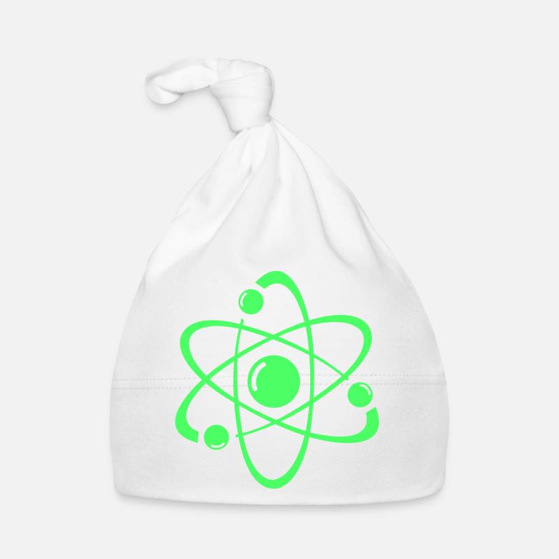 Neonatom-Design: Strahlendes Atombild Baby Bio-Mütze
