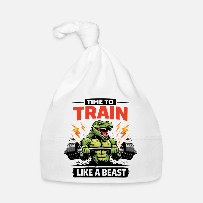 Train Like a Beast Dino Organic Baby Cap