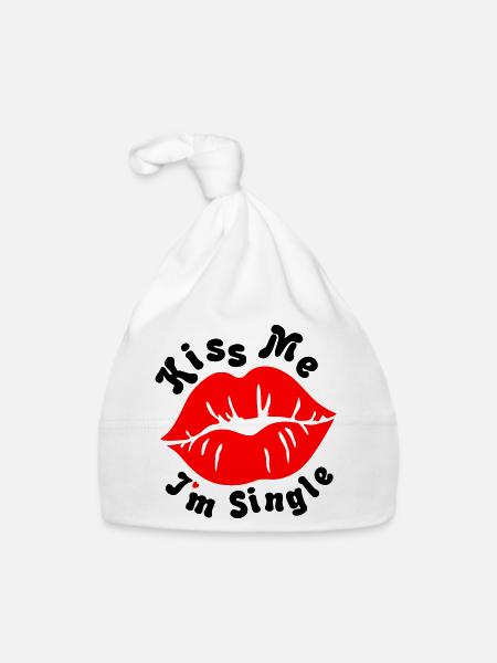 Kiss_Me - Baby Bio-Mütze - Weiß - Vorne