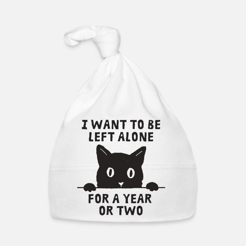 I Want To Be Left Alone Organic Baby Cap