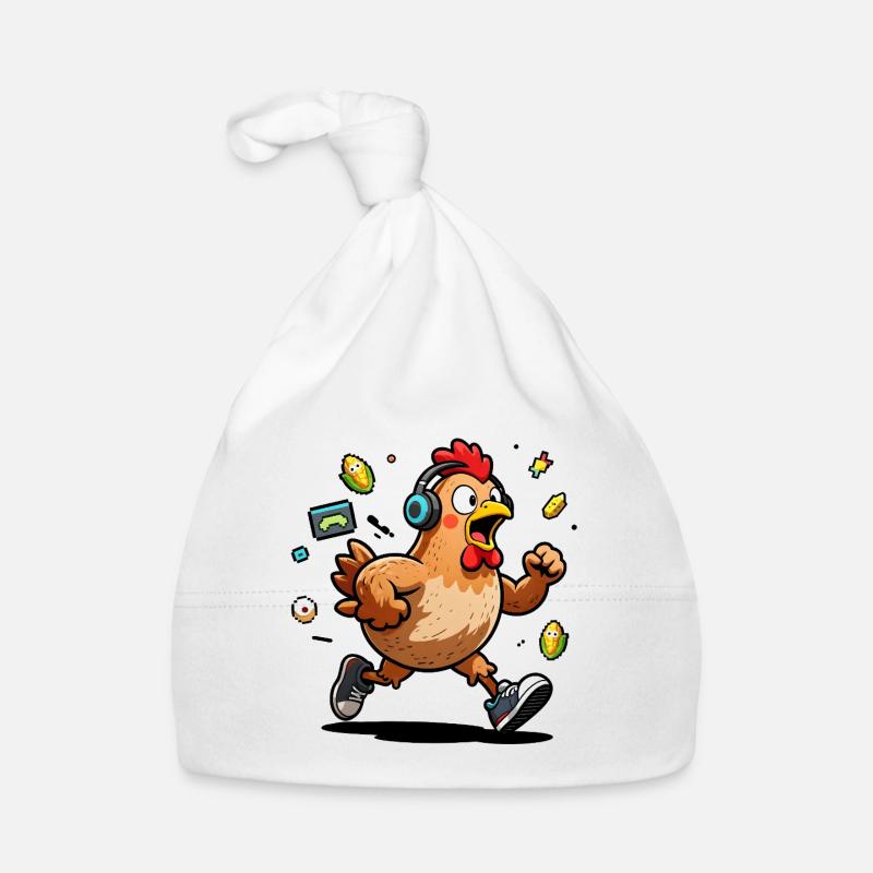 Free-range player rooster chicken Organic Baby Cap