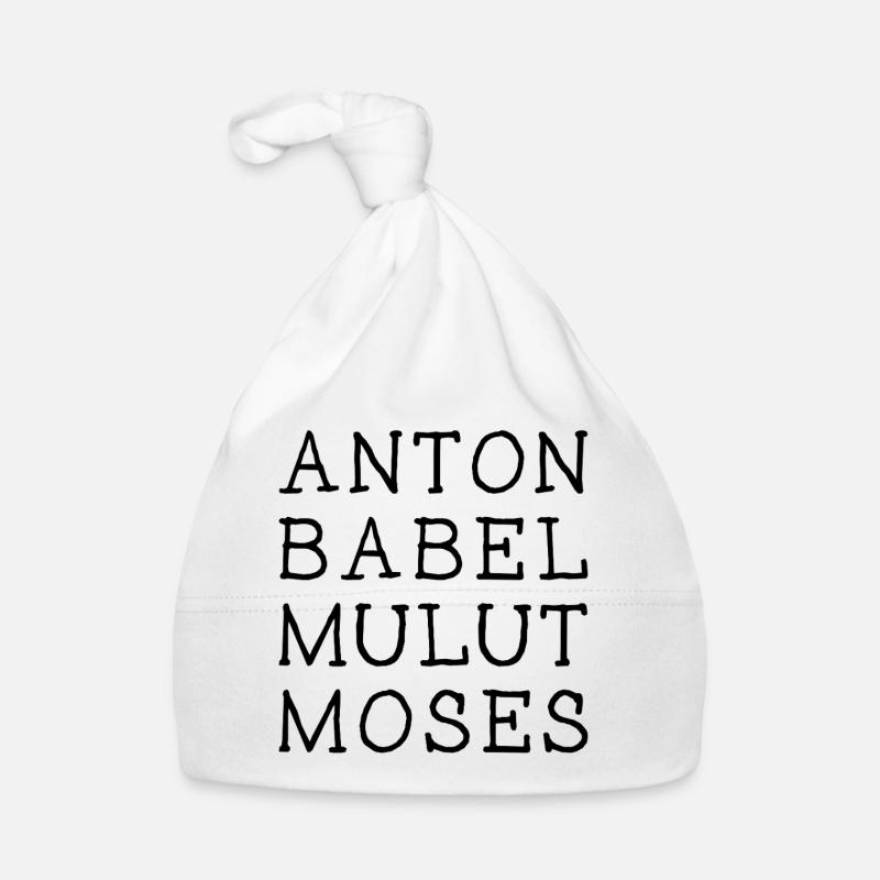 ANTON BABEL MULUT MOÏSE - Sort Bonnet bio Bébé
