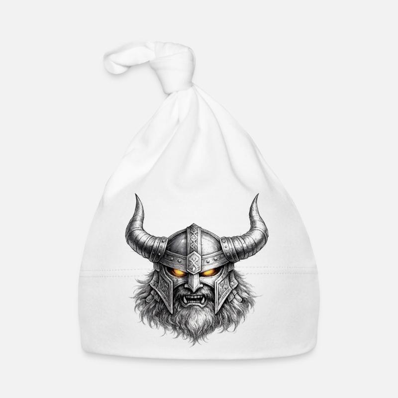 Wikinger-Kriegerhelm-Emblem Baby Bio-Mütze