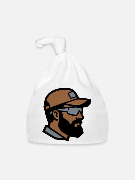 Logo du profil Craftsman - Bonnet bio Bébé - blanc - Devant