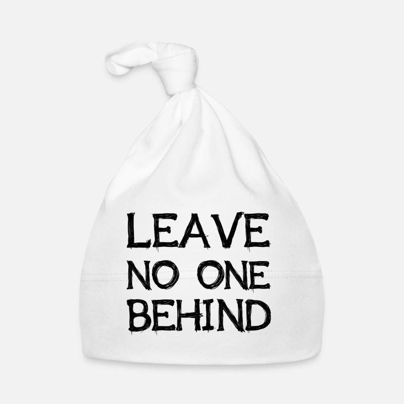 Leave No One Behind Refugee Aid Human Rights Organic Baby Cap