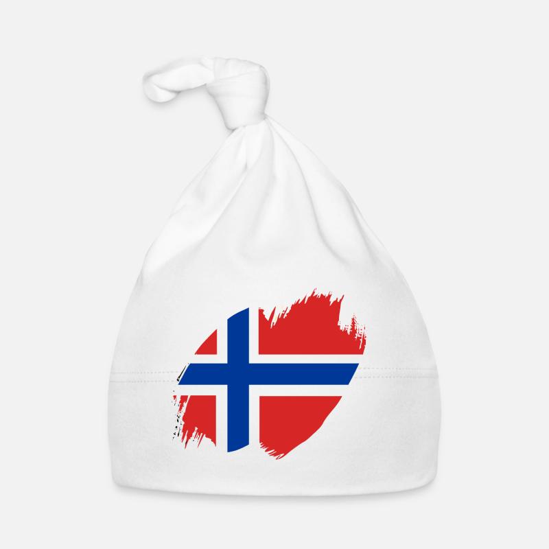 Norvège Drapeau Scandinavie Drapeau norvégien Bonnet bio Bébé