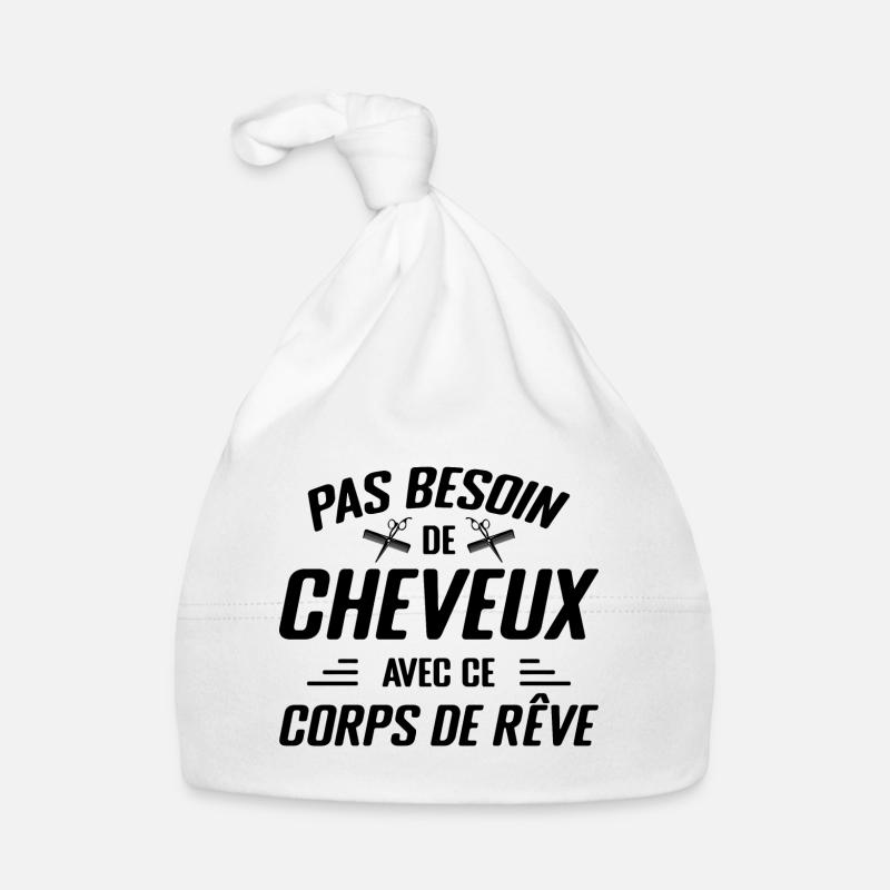 Pas besoin de cheveux avec ce corps de rêve Bonnet bio Bébé