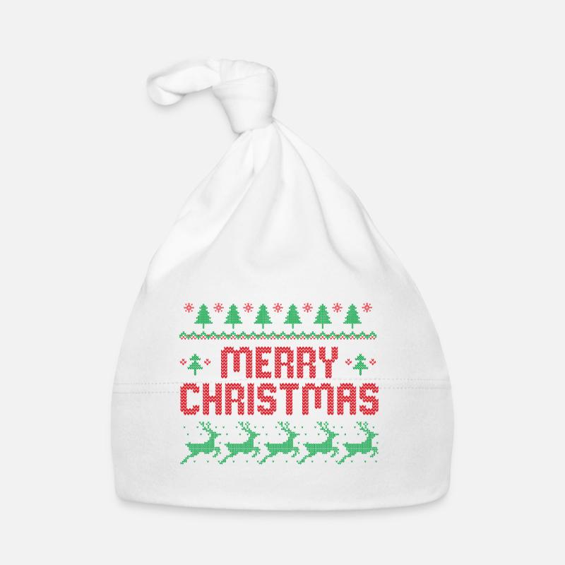 Frohe Weihnachten Baby Bio-Mütze