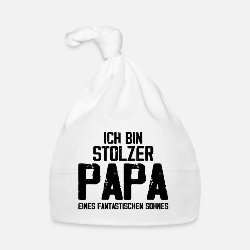 Stolzer Papa eines fantastischen Sohnes.- Geschenk Bonnet bio Bébé