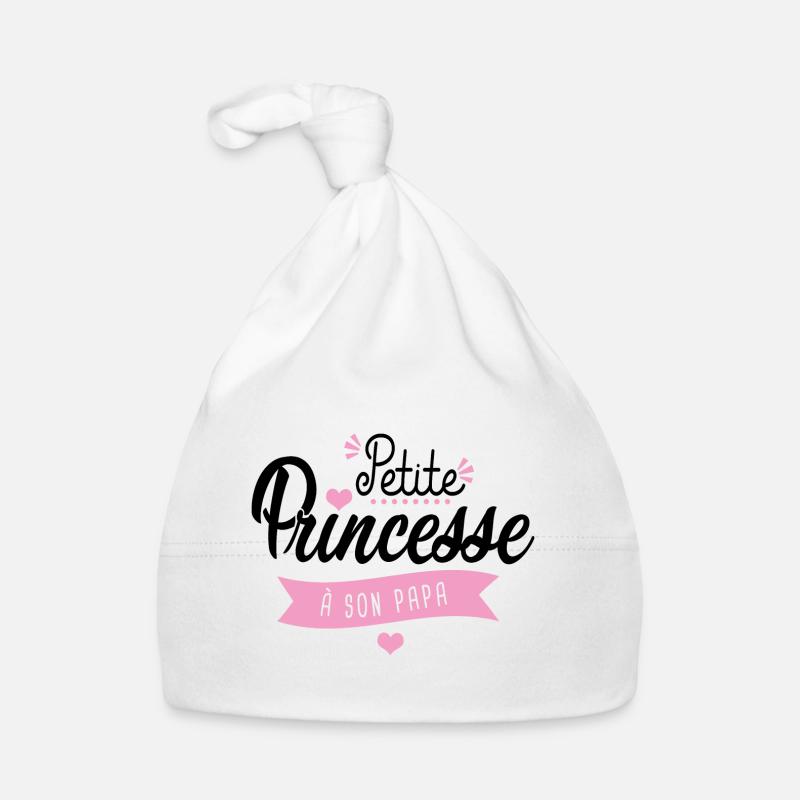 petite princesse à son papa cadeau naissance bébé Bonnet bio Bébé