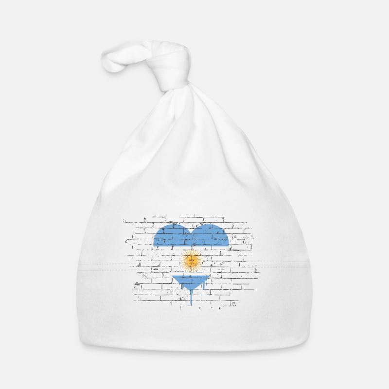 Drapeau de l’Argentine Amérique du Sud Drapeau de l’Argentine Bonnet bio Bébé
