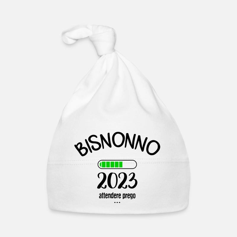 Bisnonno 2023 attendere prego Cappellino ecologico per neonato