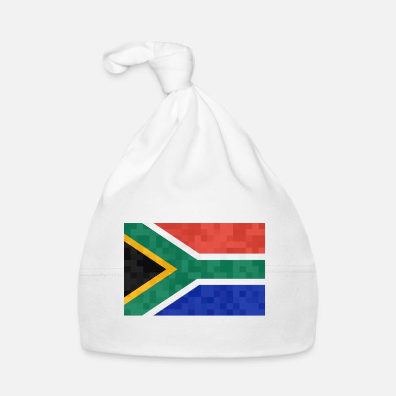 Drapeau de l’Afrique du Sud Drapeau sud-africain Bonnet bio Bébé