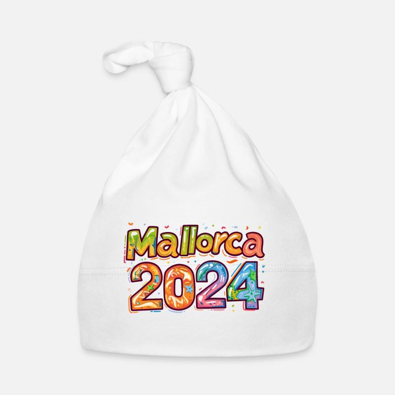 Mallorca 2024 Colorful Organic Baby Cap
