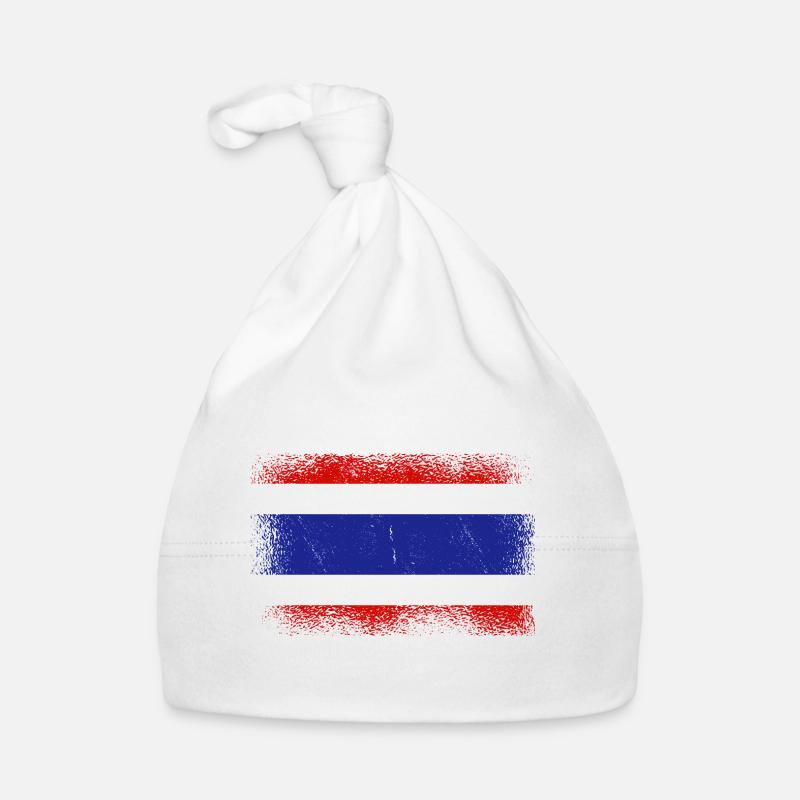 Thailand Flag Thai Flag Used Look Organic Baby Cap