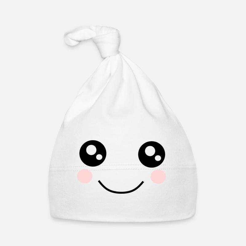Kawaii, yeux, visage Bonnet bio Bébé