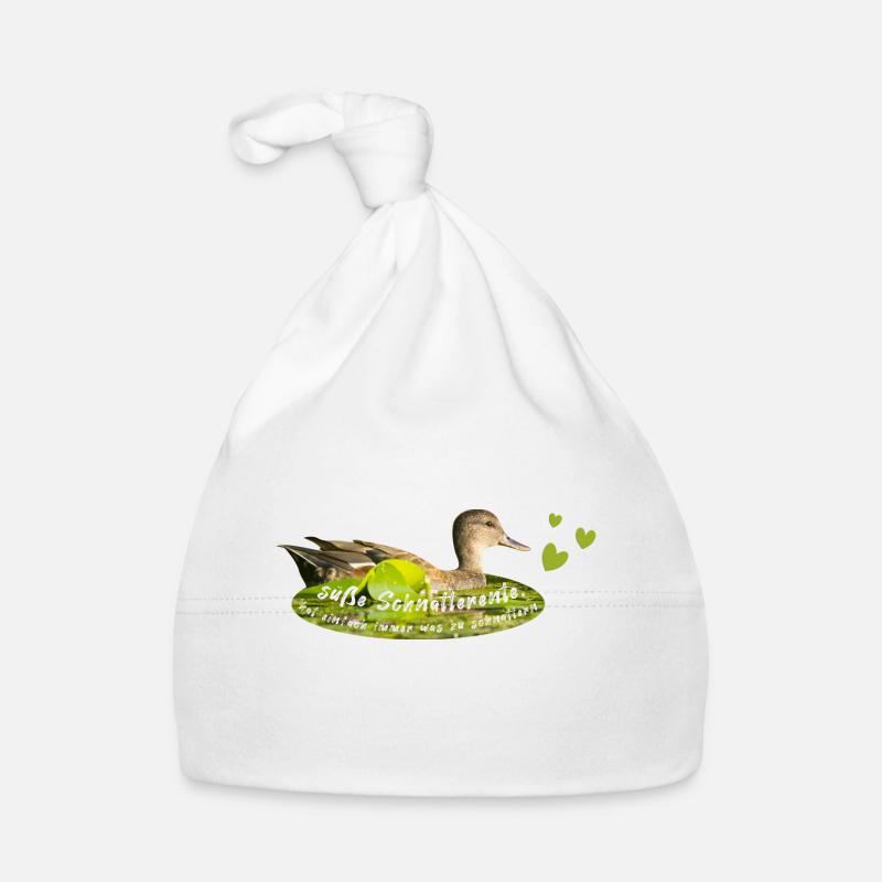 Gadwall chattering chatterbox Organic Baby Cap