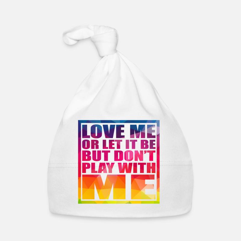 Amour amour amour homme jeu sentiments - Bonnet bio Bébé - blanc