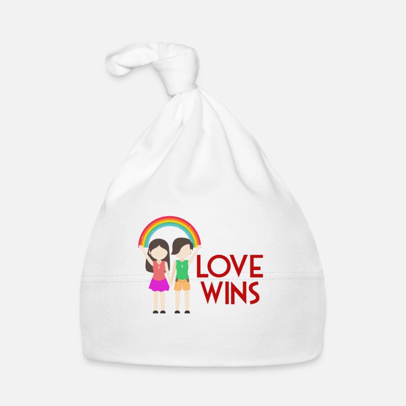 Idée cadeau anniversaire Saint Valentin - Bonnet bio Bébé - blanc