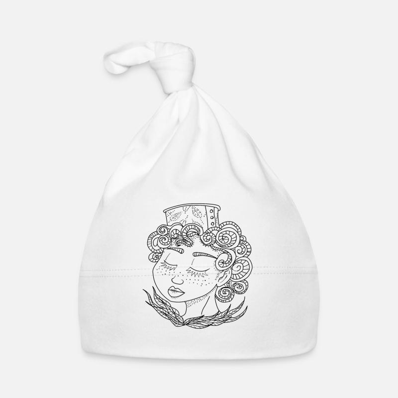 Pensive - Bonnet bio Bébé - blanc