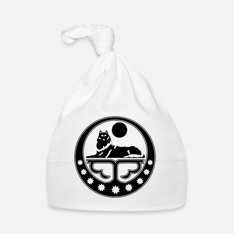 Tschetschenien Logo - Baby Bio-Mütze - Weiß