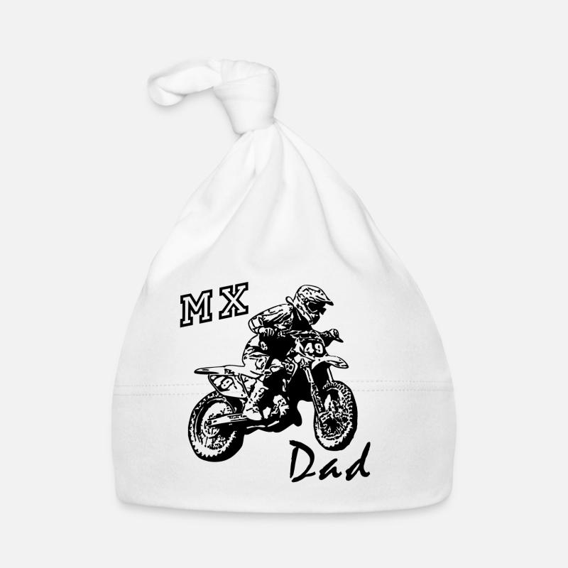mx dad - Baby Bio-Mütze - Weiß