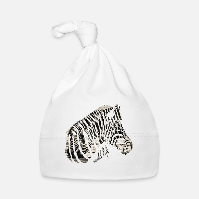 Zebra Herd Wildlife Organic Baby Cap