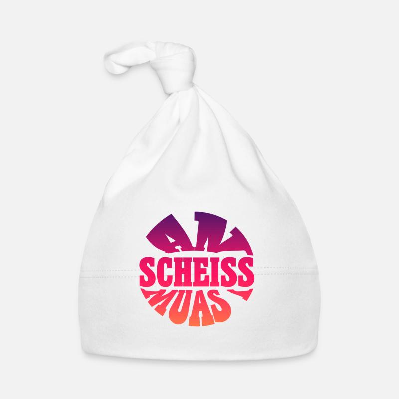 an scheiss muas i Bayern Spruch bayrischer spruch Baby Bio-Mütze