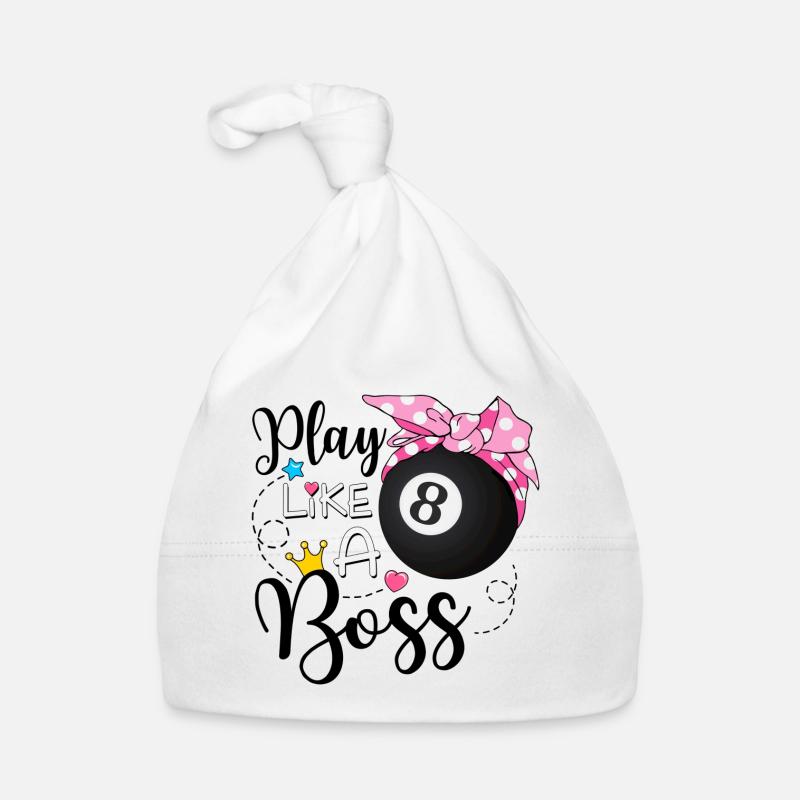 Play Like a Boss Pool Organic Baby Cap