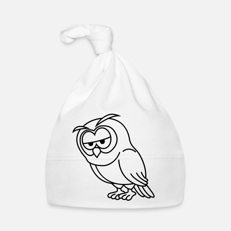 Eule Comic Baby Bio-Mütze