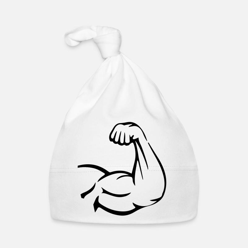 Muscles du bras biceps Bonnet bio Bébé