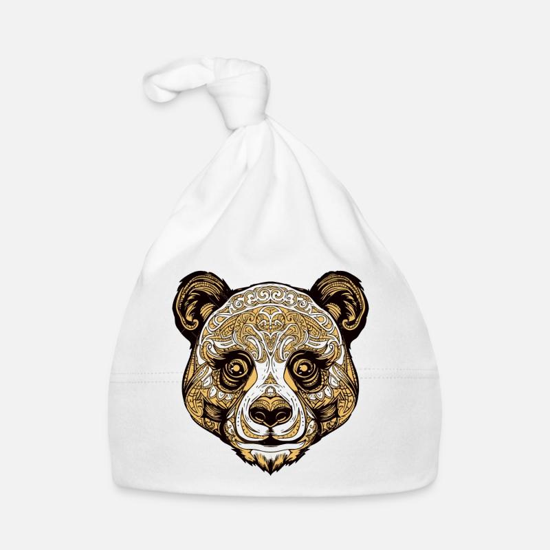 Panda Kopf Tier Baby Bio-Mütze