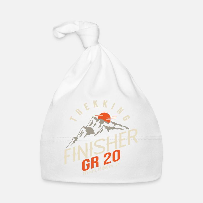 GR 20 randonnée corse gr 20 trek - Bonnet bio Bébé - blanc