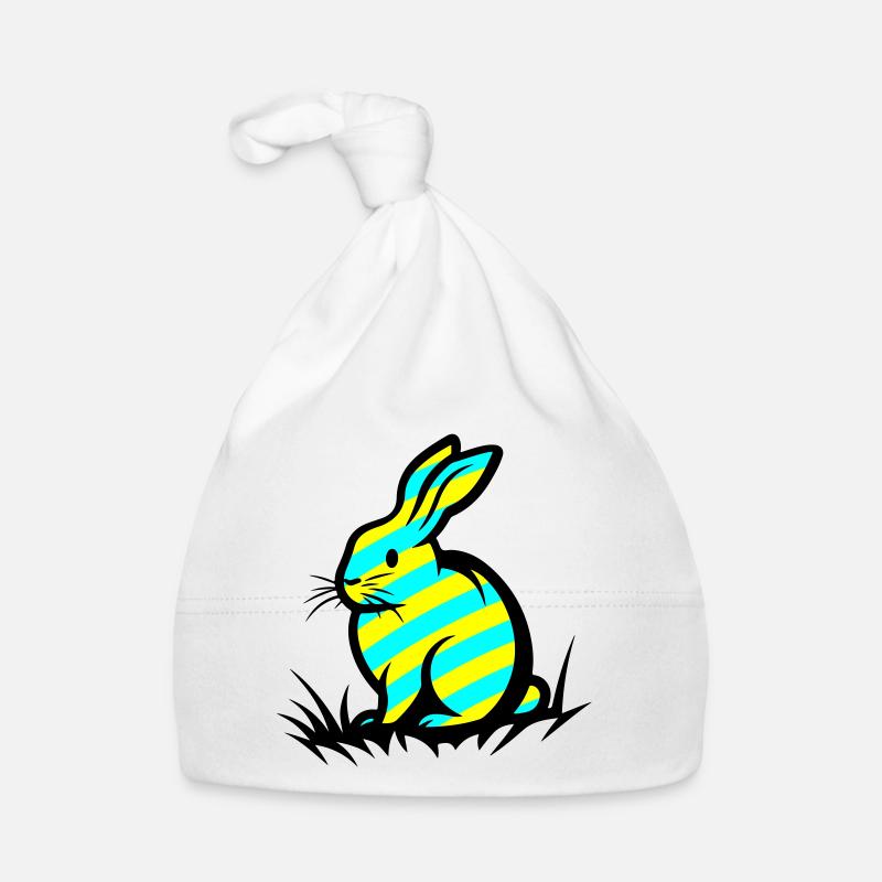Lapin symbole de Pâques Bonnet bio Bébé