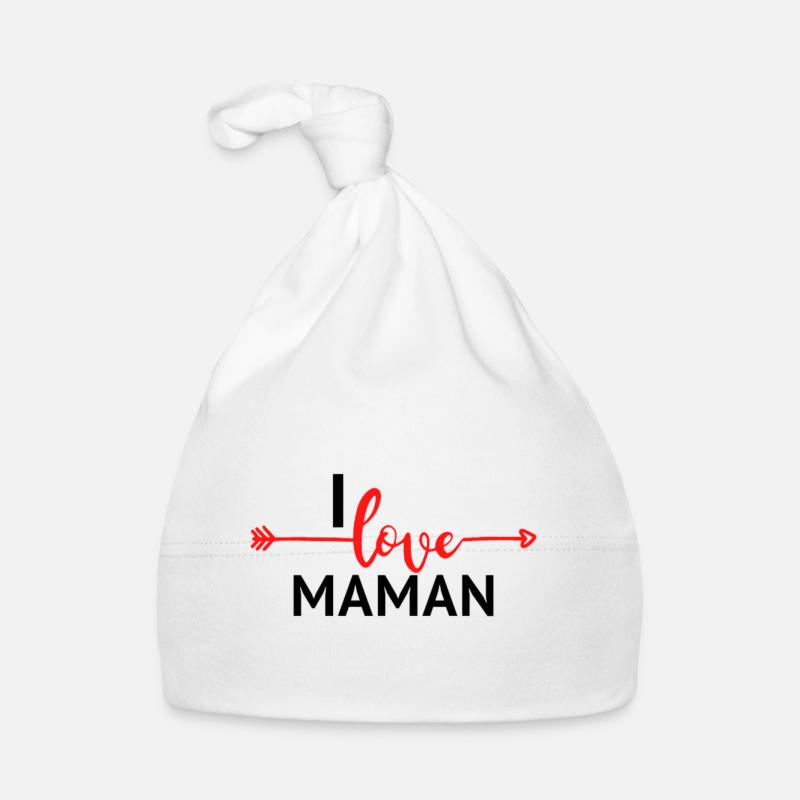 I LOVE MOM Organic Baby Cap
