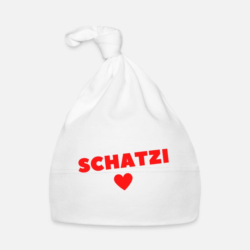 Schatzi Valentinstag Lieblingsmensch Geschenkidee Baby Bio-Mütze