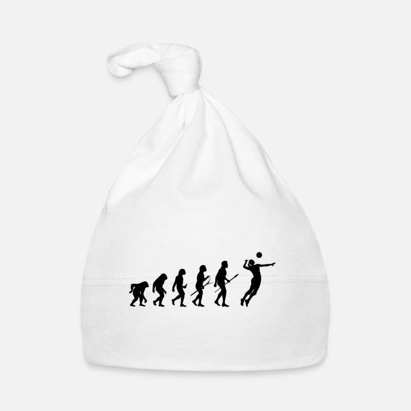 volleyball evolution Organic Baby Cap
