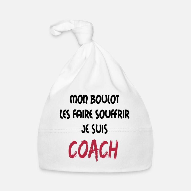 Mon boulot coach 2 - Bonnet bio Bébé - blanc